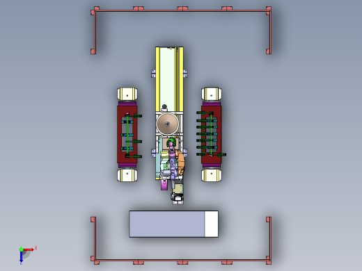 防撞杆焊接sw12可编辑俯视缩略图