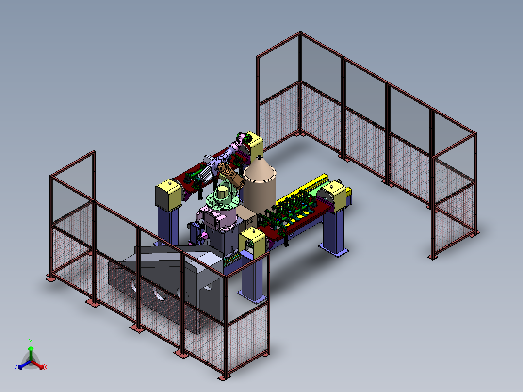 防撞杆焊接sw12可编辑正等轴测图