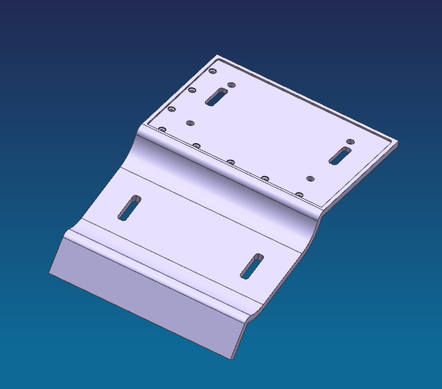 不规则金属书页板钻孔铣槽CNC工装治具模型