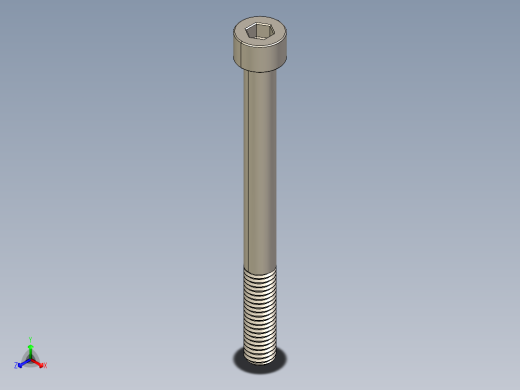 Screw_DIN_912_M8x90_A2.STEP公制内六角螺钉