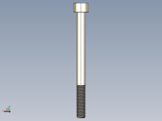 Screw_DIN_912_M8x90_A2.STEP公制内六角螺钉后视缩略图