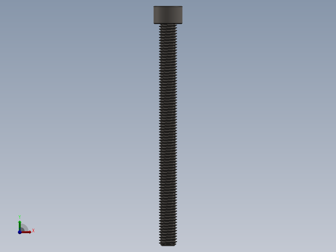 Screw_DIN_912_M8x100F_A2.SLDPRT公制内六角螺钉前视图