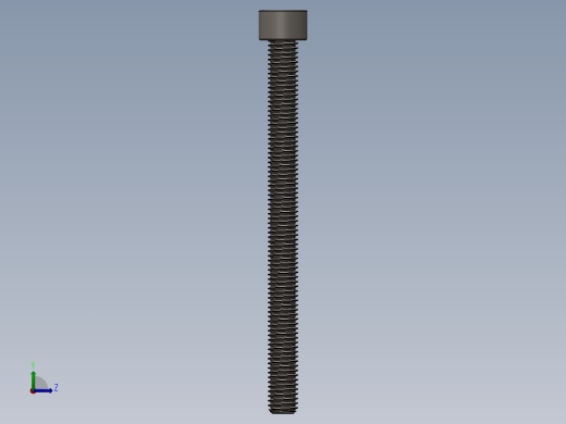 Screw_DIN_912_M8x100F_A2.SLDPRT公制内六角螺钉左视缩略图