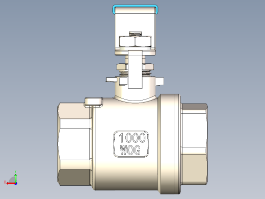 1寸不锈钢球阀后视缩略图