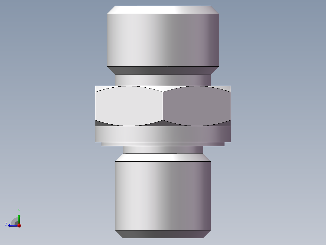 公制螺纹ED密封、1CM-14-12WD右视图