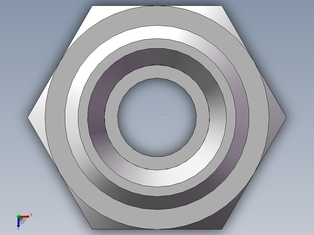 公制螺纹ED密封、1CM-14-12WD俯视图