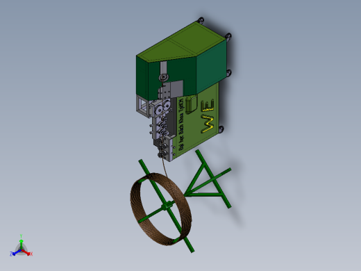 弯管机正等轴测缩略图