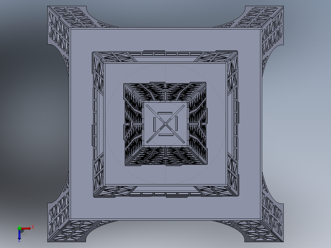 埃菲尔铁塔(5)俯视图