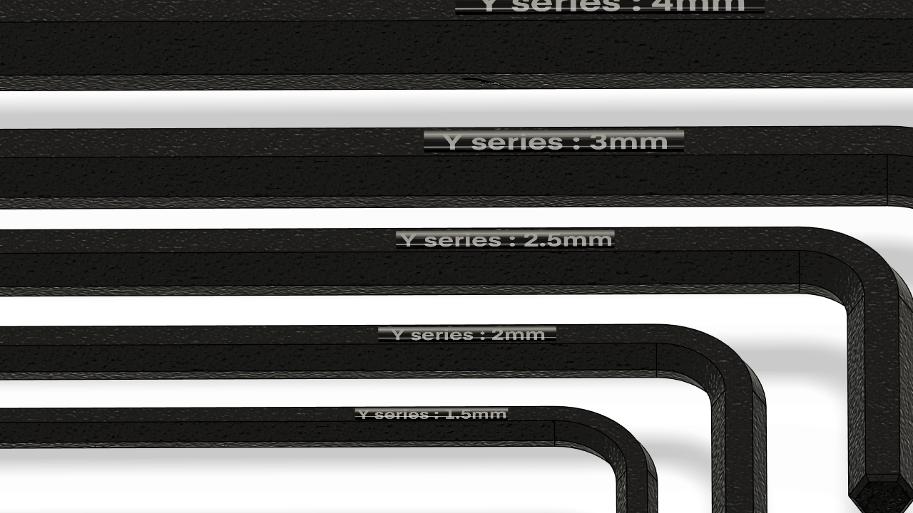 内六角扳手尺寸（10mm-1.5mm）