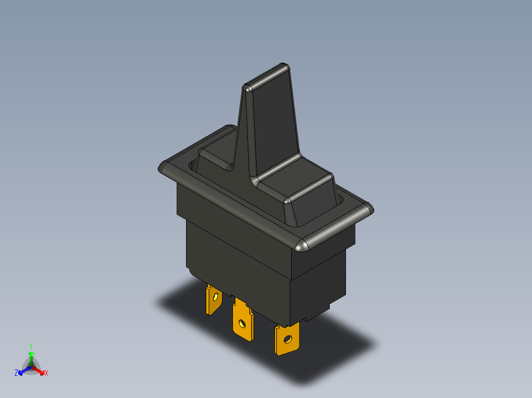 开关正等轴测图