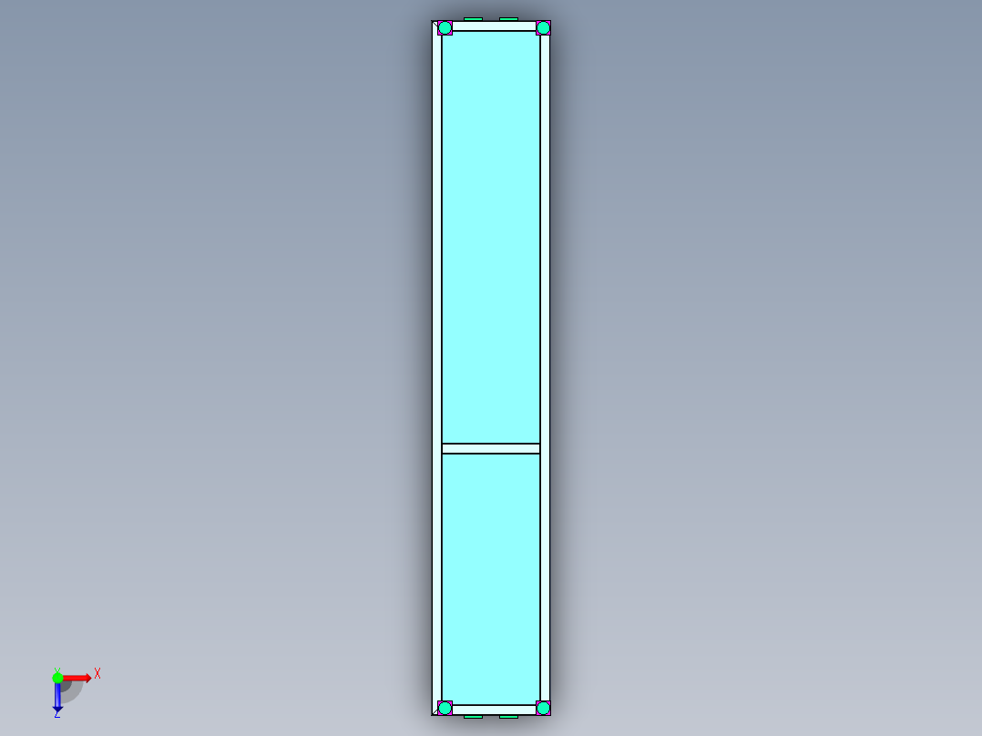 焊接工装夹具俯视图