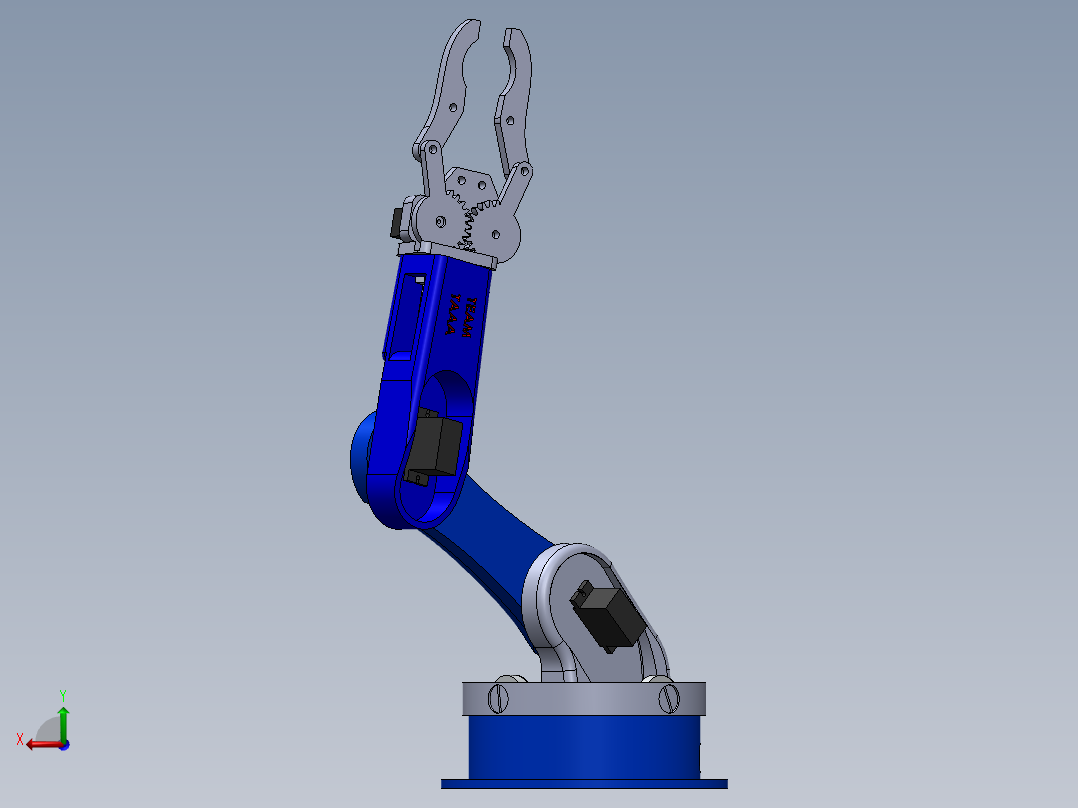手臂机器人后视图