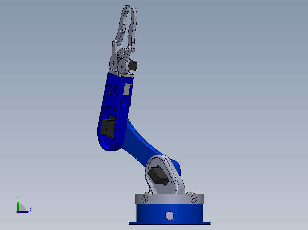 手臂机器人左视图