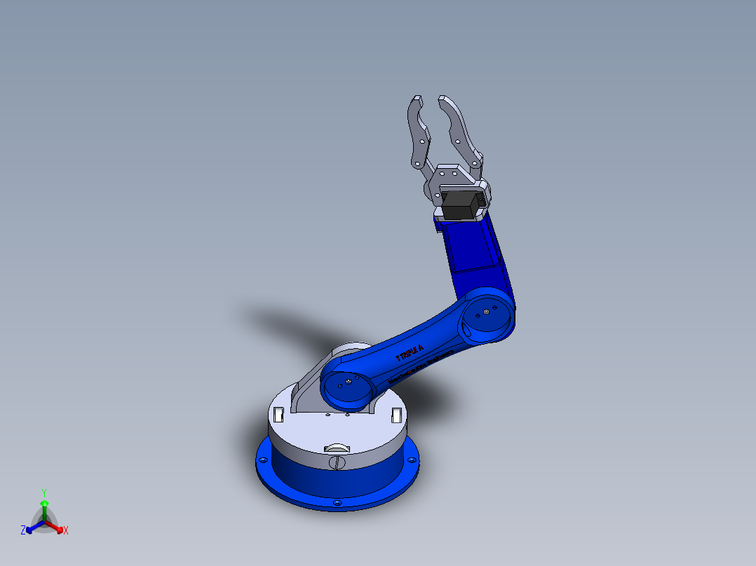 手臂机器人正等轴测图