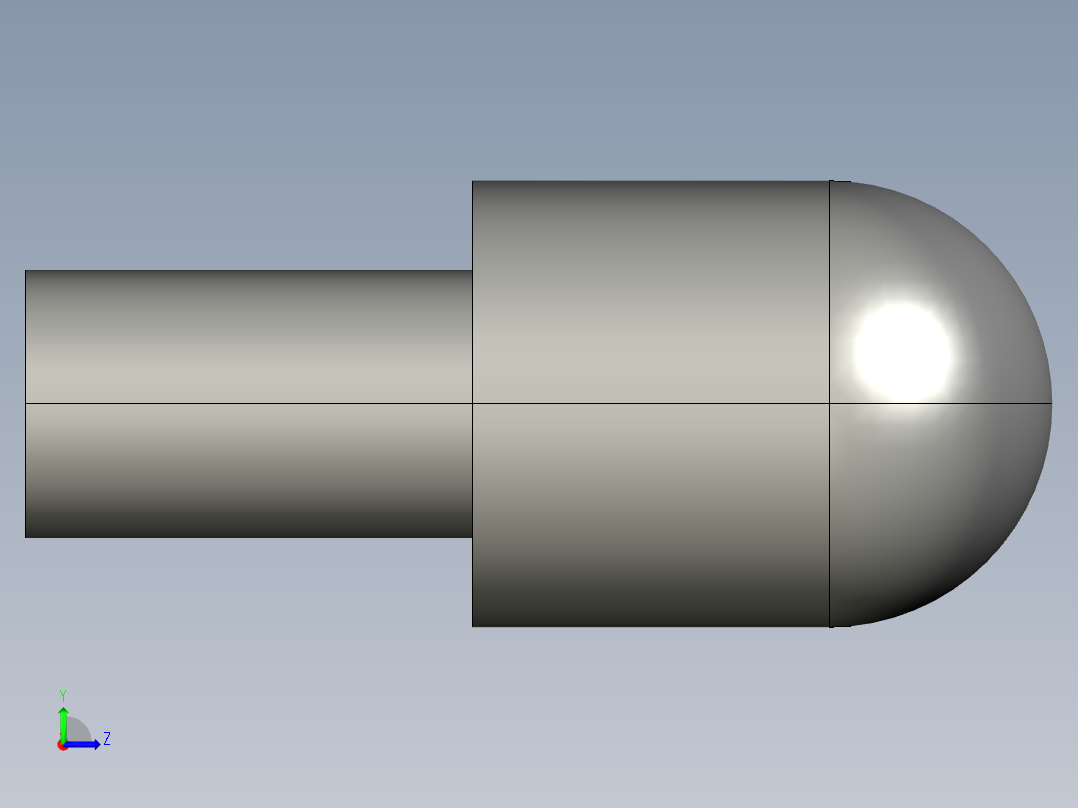 球头销 MISUMI KFQAMH3-P5.00-L5-B4.0左视图