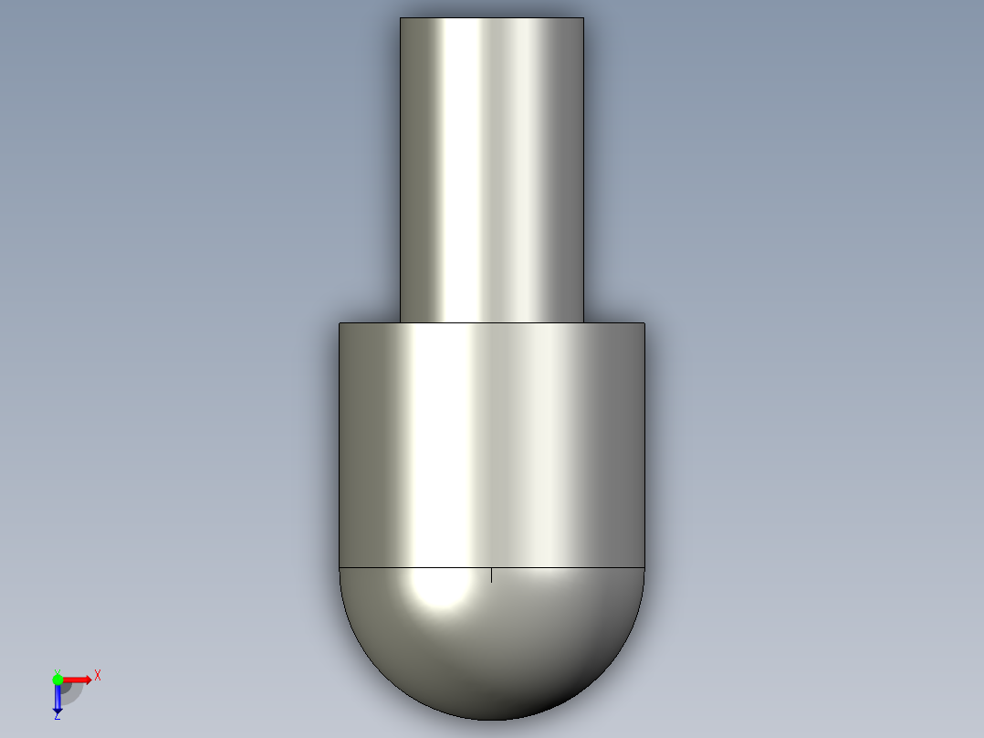 球头销 MISUMI KFQAMH3-P5.00-L5-B4.0俯视图