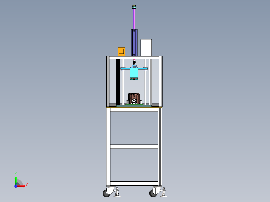 过滤网压装热熔铆接一体机前视图