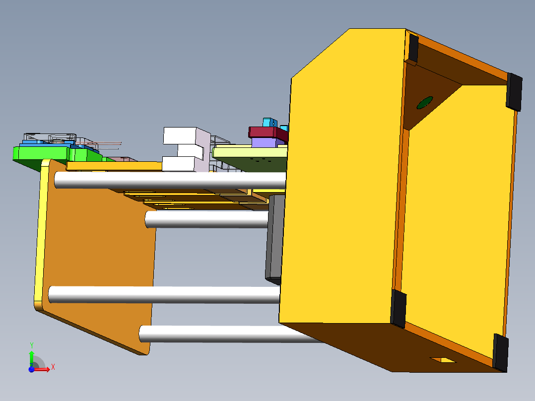 凸轮结构-钢丝绳耐磨测试治具前视图