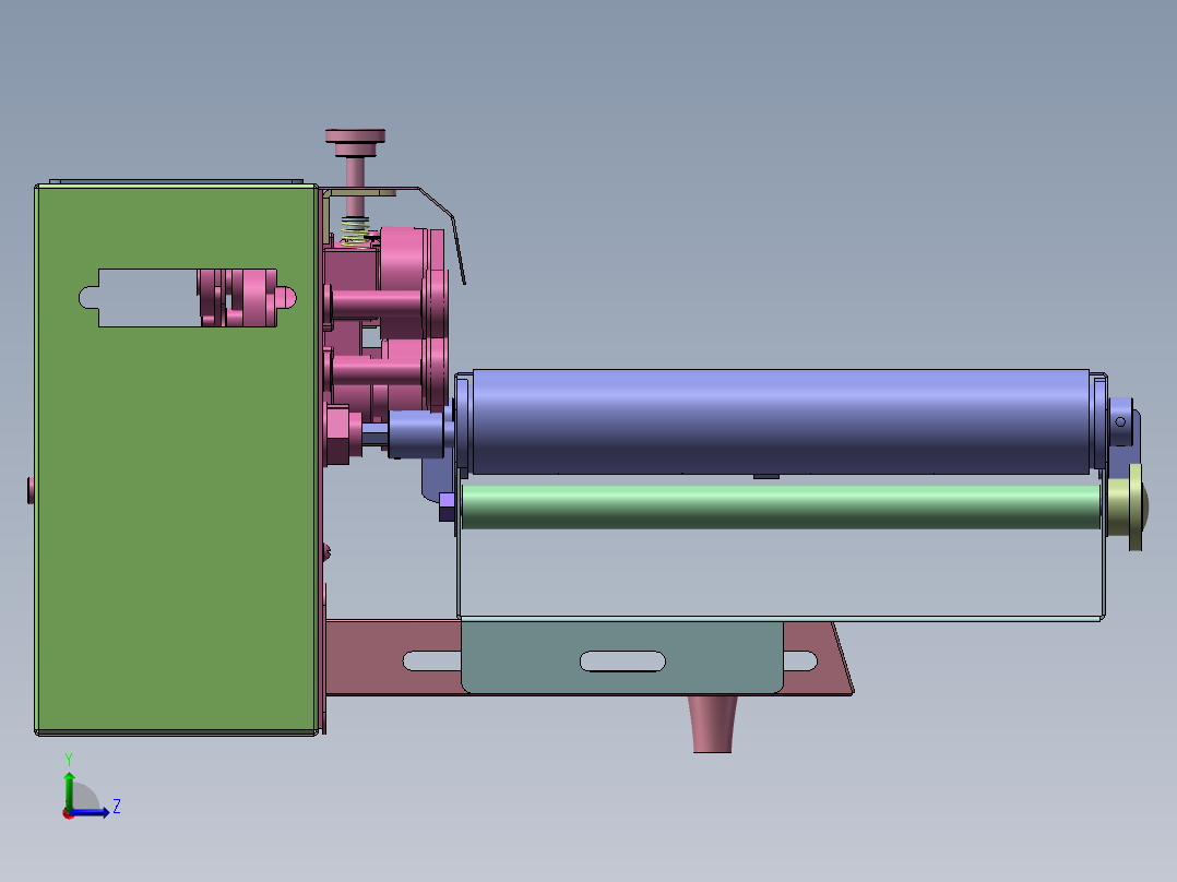 封口机装配体   x_t格式左视图