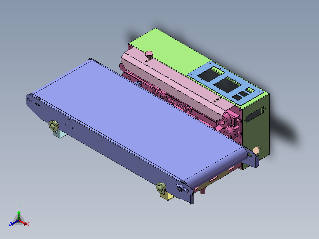封口机装配体   x_t格式正等轴测图