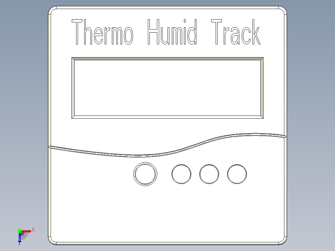 A0003921-白色盒式液晶显示屏 16x2 86x86x26毫米俯视图