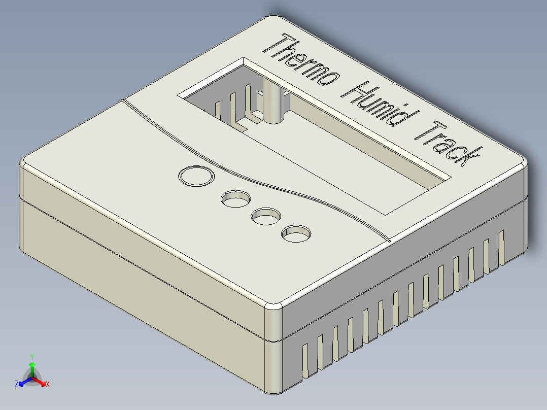A0003921-白色盒式液晶显示屏 16x2 86x86x26毫米正等轴测图