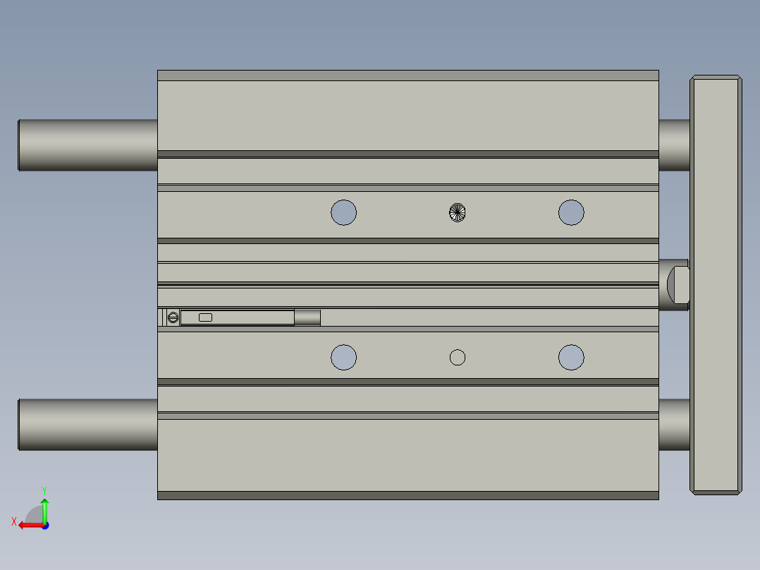 气缸TCL20x60S(0)+(CS1-G-2)后视图