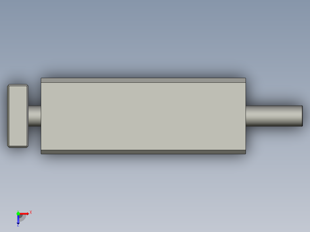 气缸TCL20x60S(0)+(CS1-G-2)俯视图