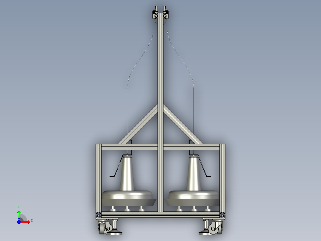 XX05-送线架装配前视图