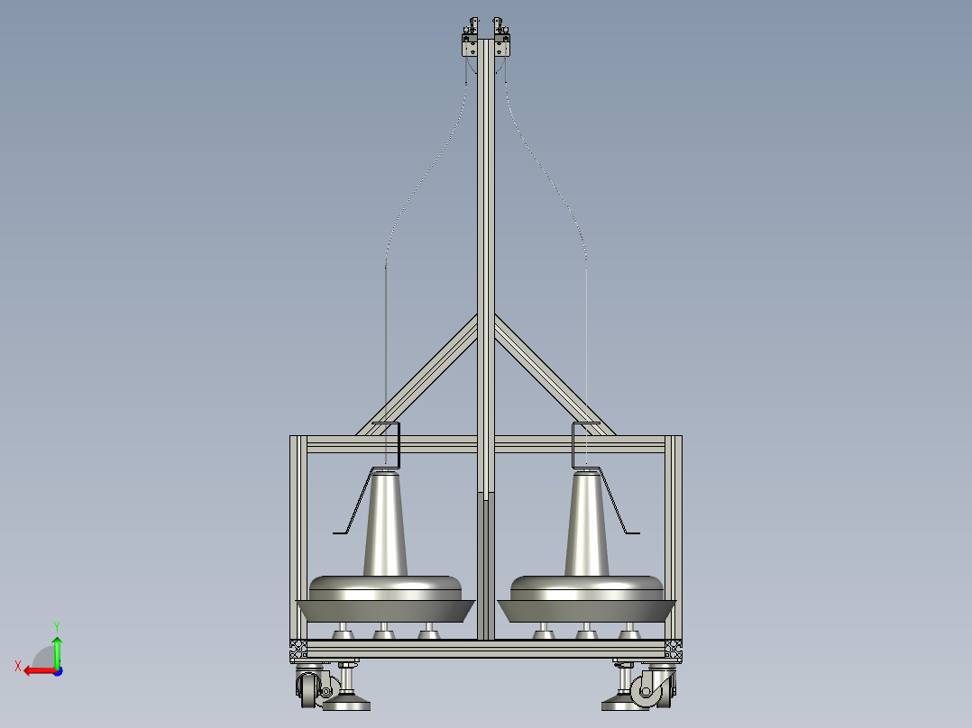 XX05-送线架装配后视图
