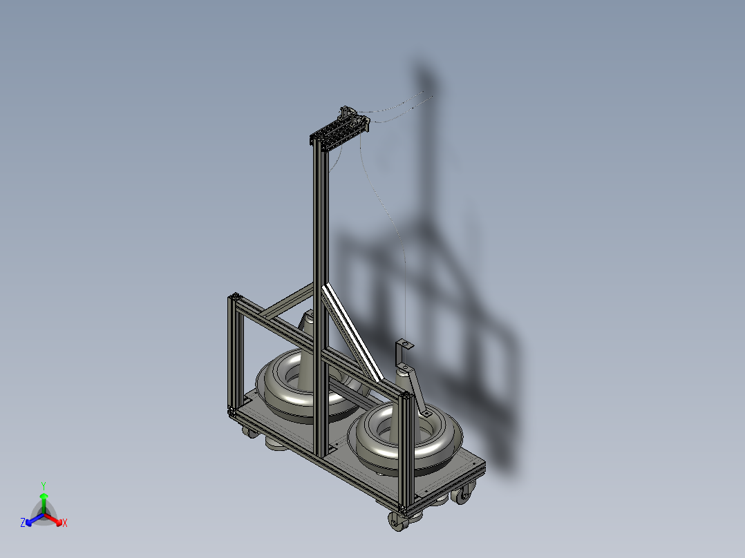 XX05-送线架装配正等轴测图