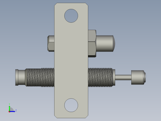 滑台止动调整组件B左视缩略图