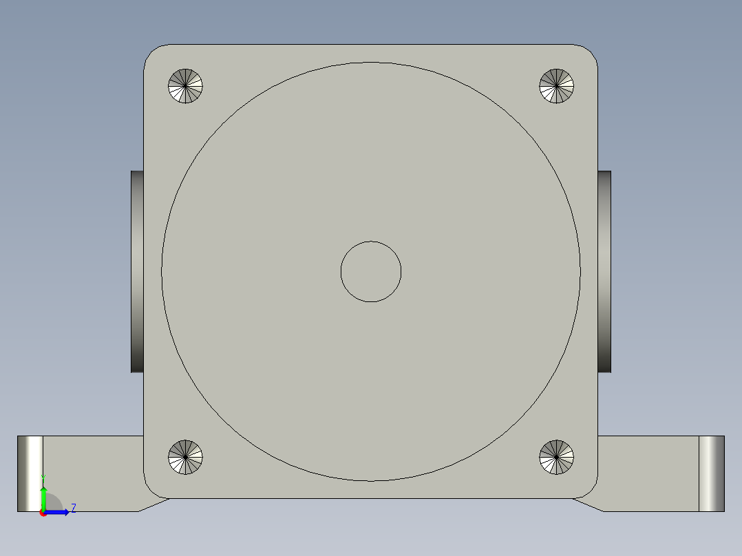 推杆牙箱60W(水平推)H左视图