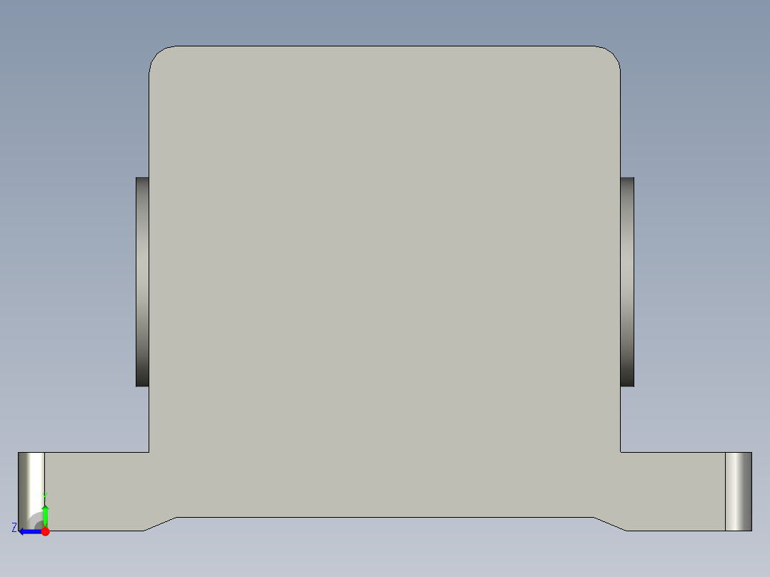 推杆牙箱60W(水平推)H右视图