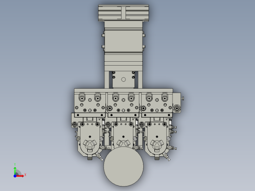 D-UV点胶Z轴装配前视缩略图