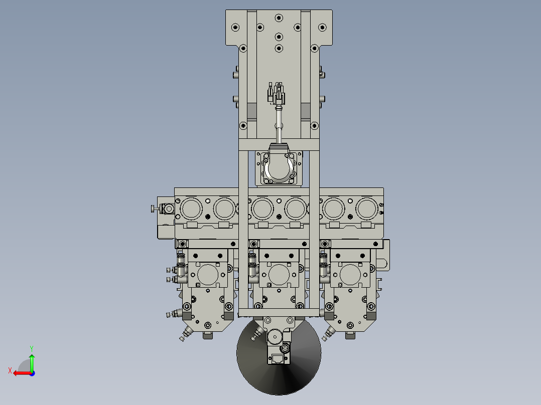D-UV点胶Z轴装配后视图
