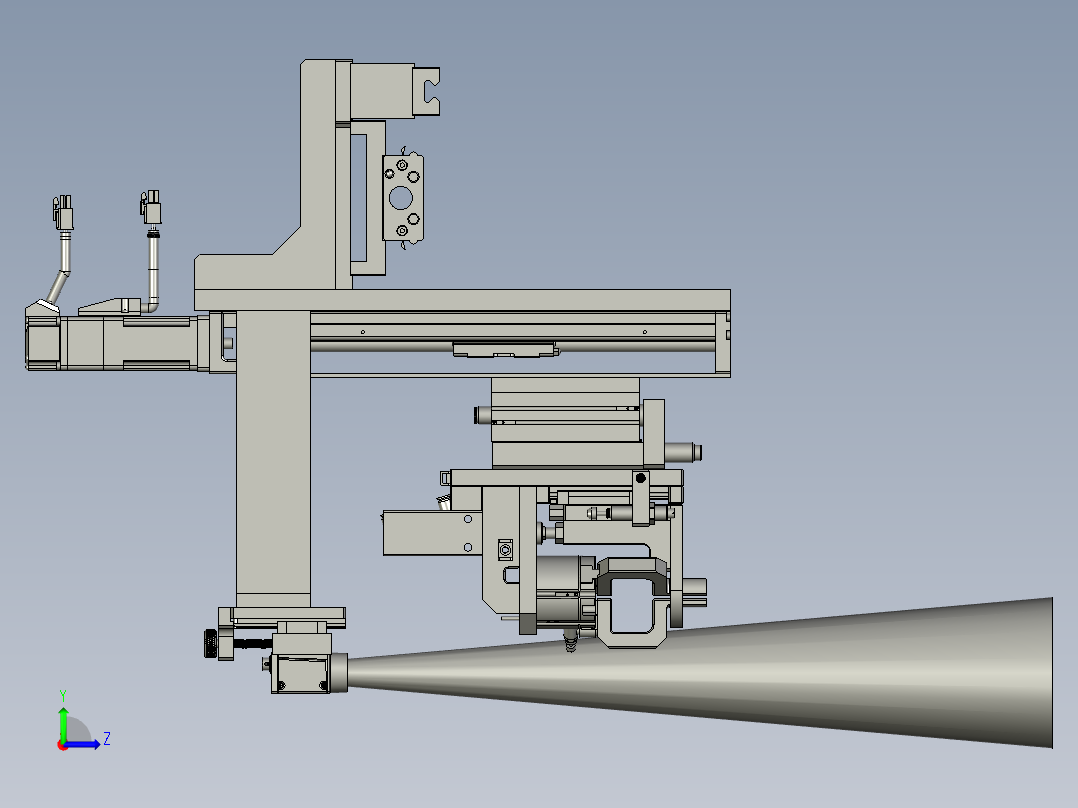 D-UV点胶Z轴装配左视图