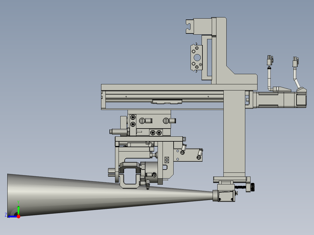 D-UV点胶Z轴装配右视图