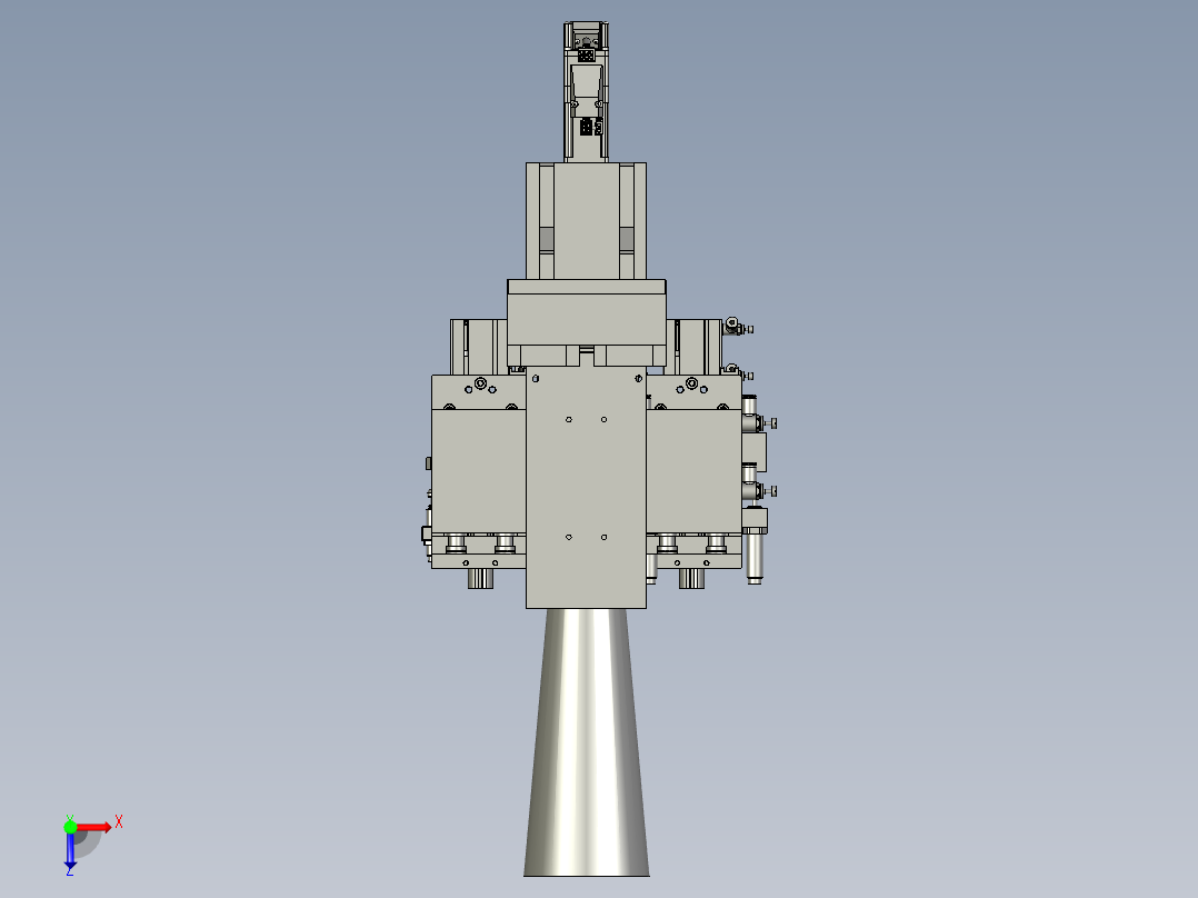 D-UV点胶Z轴装配俯视图