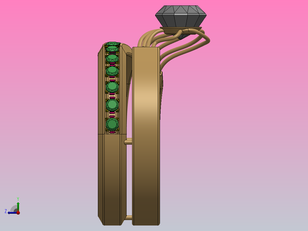 结婚戒指右视图