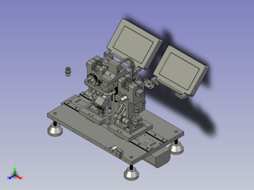 杠杆式光纤变力压接装置正等轴测缩略图