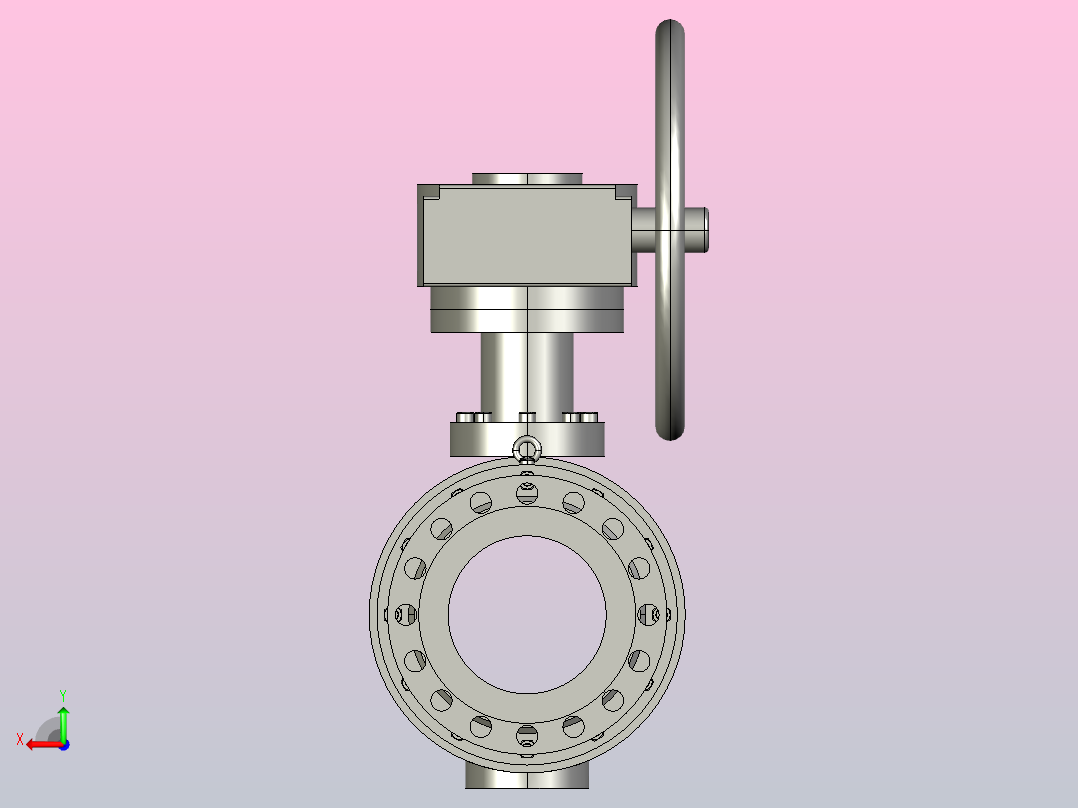 QD47-347-647-747-9B47-64 锻钢固定式球阀[300]后视图