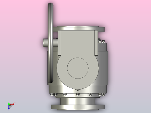 QD47-347-647-747-9B47-64 锻钢固定式球阀[300]俯视缩略图