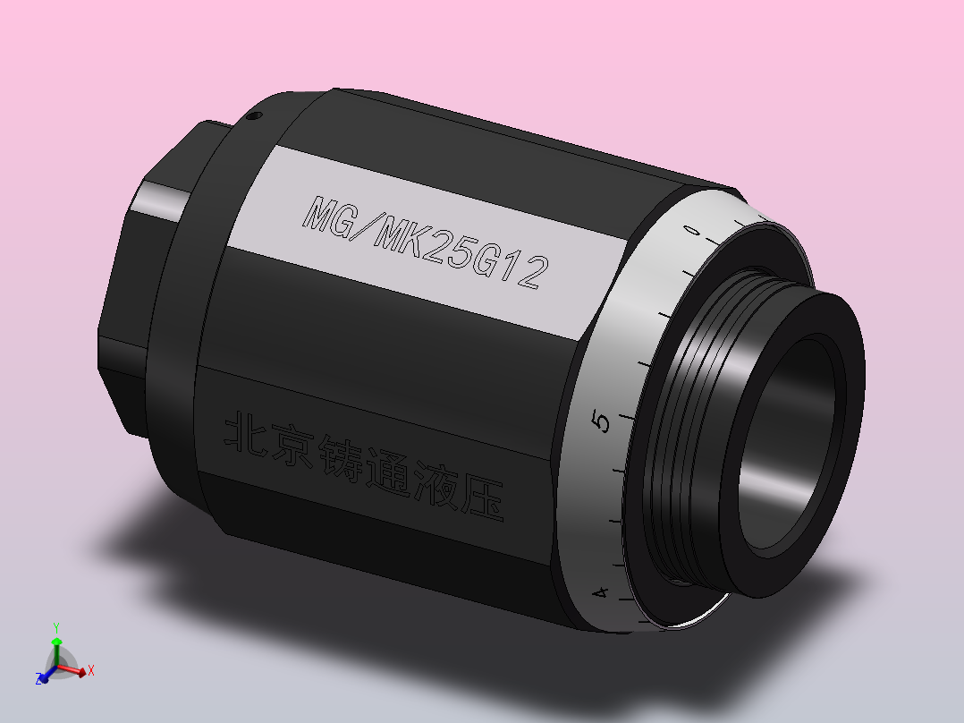 MG-MK25 单向节流阀主视图