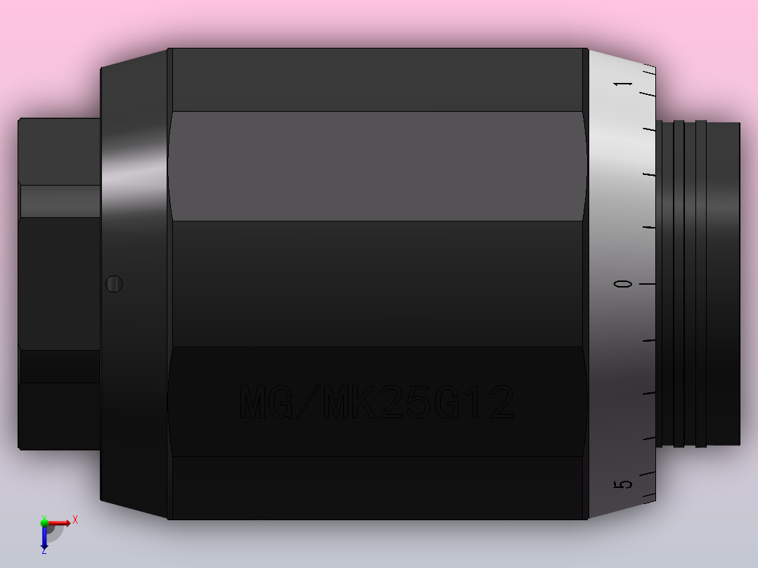 MG-MK25 单向节流阀俯视图