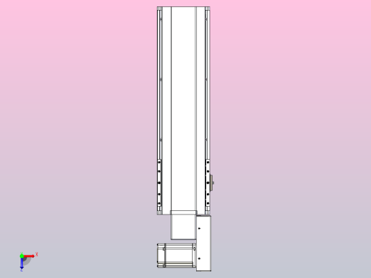 皮带直线轴半封闭可选导轨TPA-HNB-175D-140-L400-MR-C-P75-N3俯视缩略图