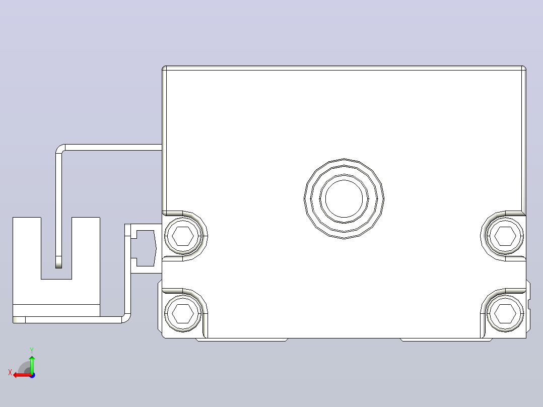 KK60-400S2-F0 模组 S2短滑座 KK60-S2-F0 替换上银后视图