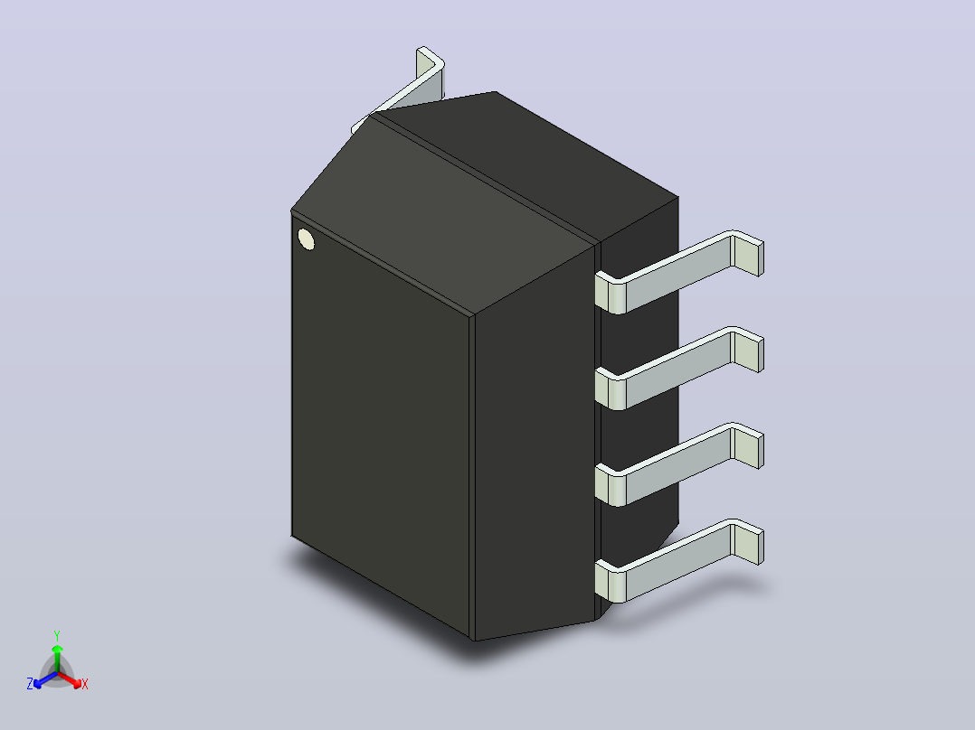 106x SOIC 封装（小外形集成电路）SOIC254P1035X635-8N主视图