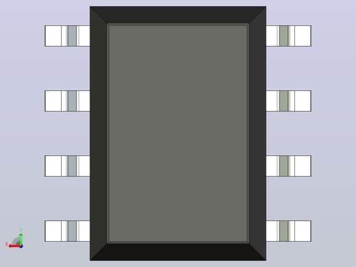 106x SOIC 封装（小外形集成电路）SOIC254P1035X635-8N后视缩略图