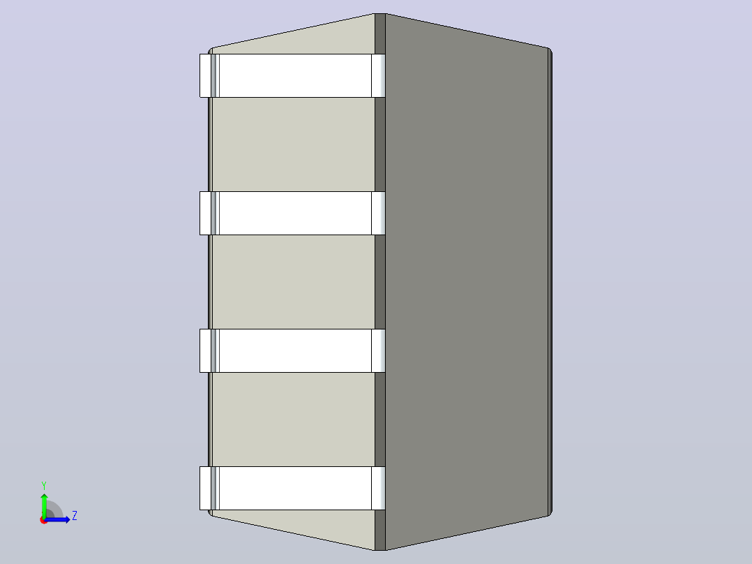 106x SOIC 封装（小外形集成电路）SOIC254P1035X635-8N左视图